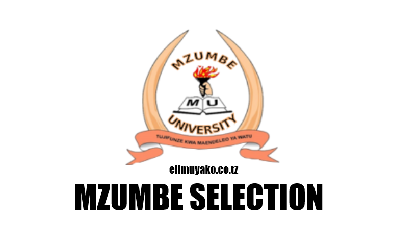 Mzumbe Selected Applicants 2025/2026