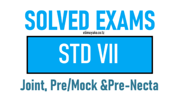 Mwemesongo Standard Seven Mock Exam 2025