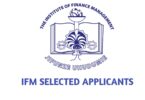 IFM Selected Applicants 2025/2026