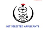 NIT Selected Applicants 2025/2026 | Majina ya Waliochaguliwa NIT PDF Download