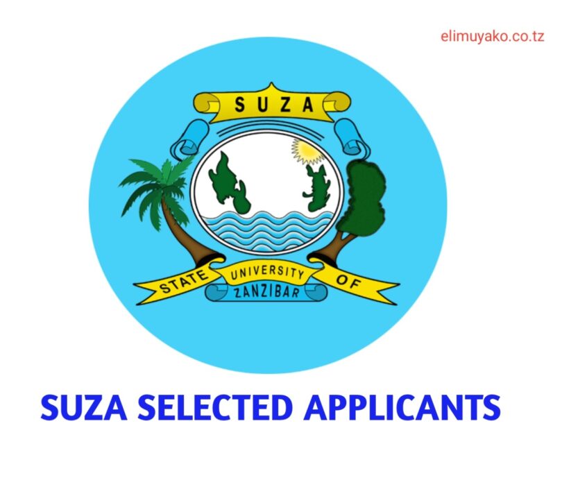 SUZA Selected Applicants 2025/2026