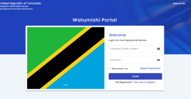 ESS Utumishi Portal Login 2025/2026