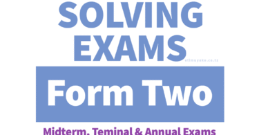 Form Two Mock & Pre-NECTA Exams with Answers 2025 | Download Form Two Mock Exam Mwanza 2025 Solved Form Two Joint Mock Exam JEPGOS-T 2025 Form Two Joint Zonal Exam 2025 - Tanga, Iringa, Singida Form Two Mock Exam Wanging’ombe DC 2025 Solved Kilimanjaro Form Two Post Mock Exam 2025 Solved Form Two Lake Zone Pre-Necta Joint Exam 2025 Solved Form Two Pre NECTA ISESE Series 2 - 2025 Solved TAHOSSA Form Two Pre-NECTA Exam 2025 Arusha (Meru) Solved Form Two Mock Exam 2025 - Dodoma City  Form Two Joint Pre-National Exam 2025 CSSC - Southern Highland Zone Form Two Pre-NECTA Exam MBIESS 2025 Solved